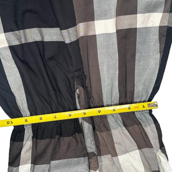 BURBERRY London Girls size 7/8 Grey/Black Check Plaid Shirt Dress - Picture 14 of 14
